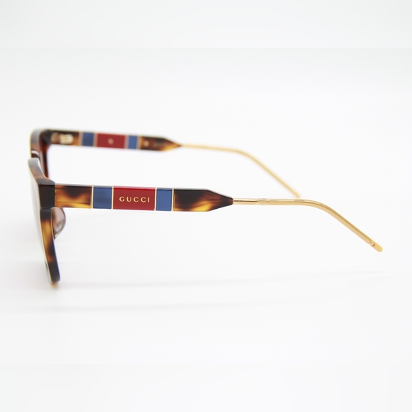 NEW GUCCI GG0599SA 003 UNISEX SUNGLASSES GUCCI GG0599SA BROWN RED UNISEX EYEWEAR - Picture 6 of 12